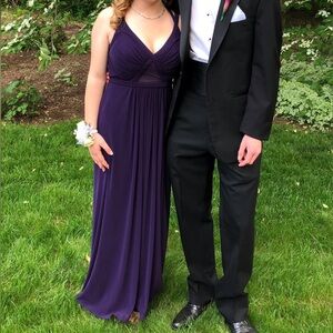 Elegant Purple Evening Gown